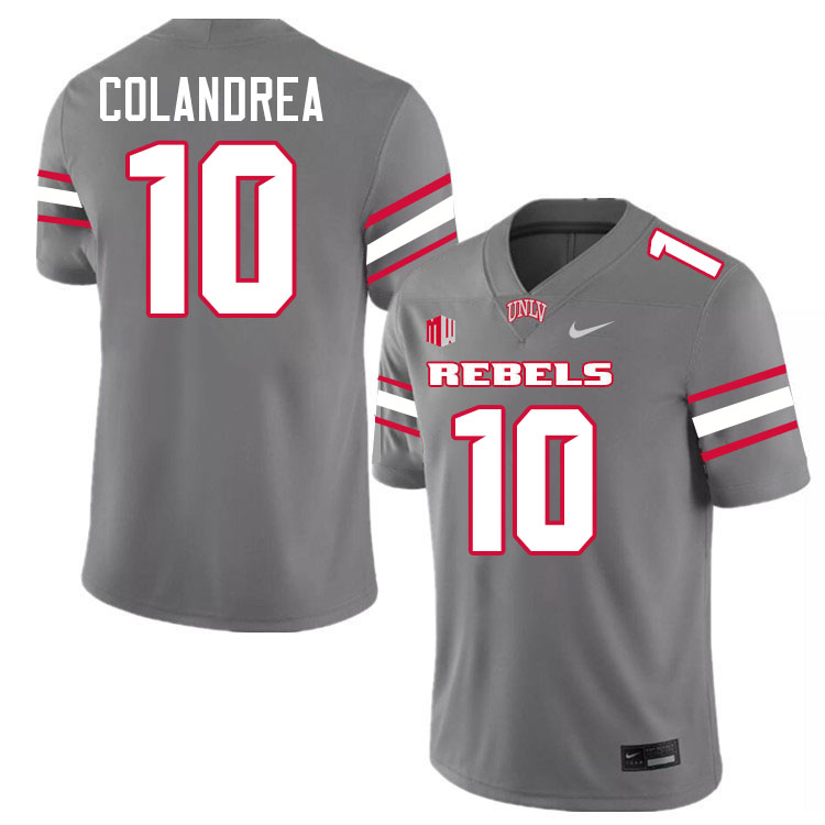 UNLV Rebels #10 Anthony Colandrea College Football Jerseys,Uniforms-Grey